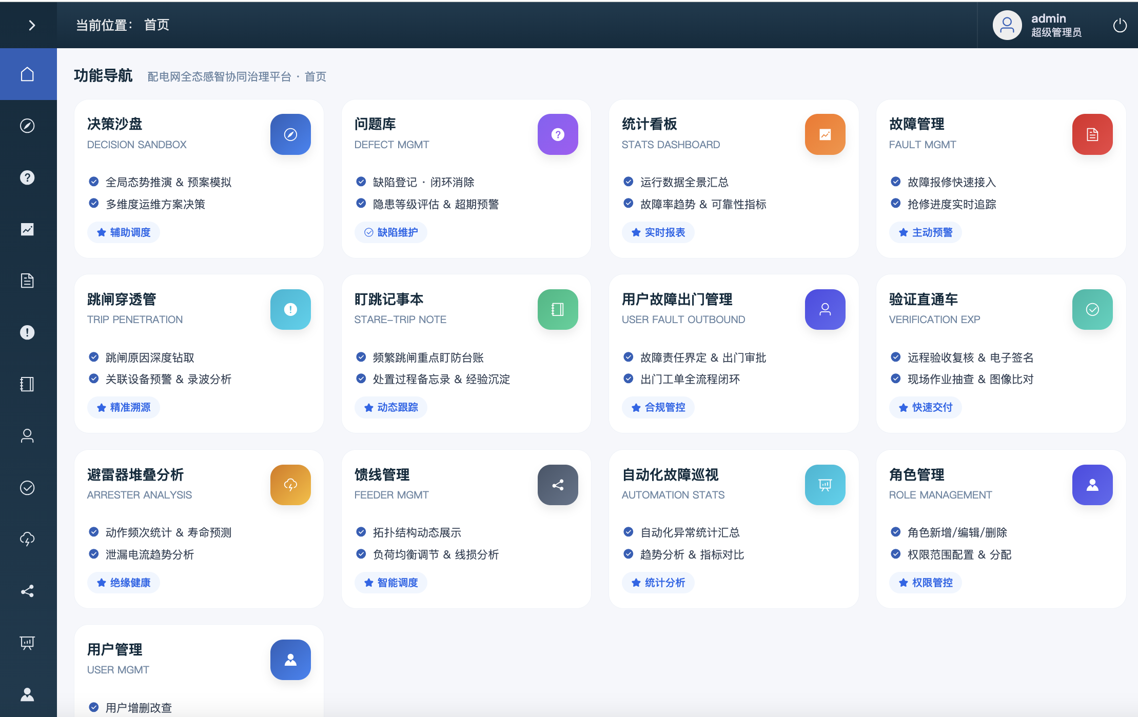 配智平台系统首页截图